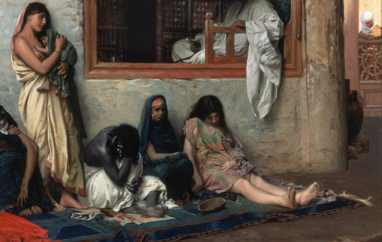 Prodaja žena i djece na srednjovjekovnoj tržnici robljem