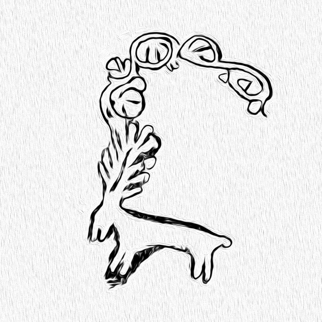 Reljef jelena s rogovima koji sežu u nadnaravno, Duvanjsko polje